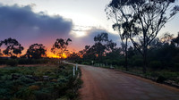 Silverton caravan Park sunrise.