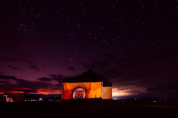 Night Skies; light painting the Mundi tent.