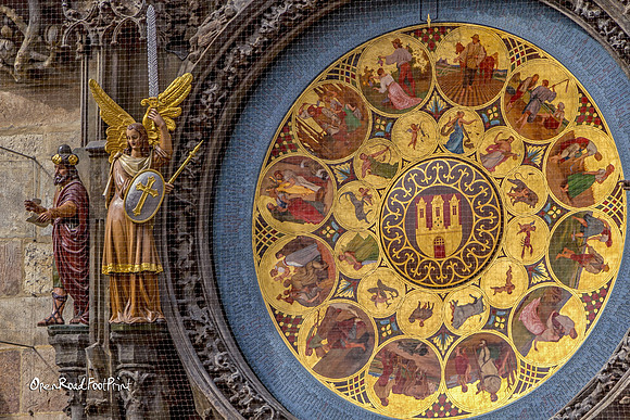 Astronomical clock face closeup |OFa1456|