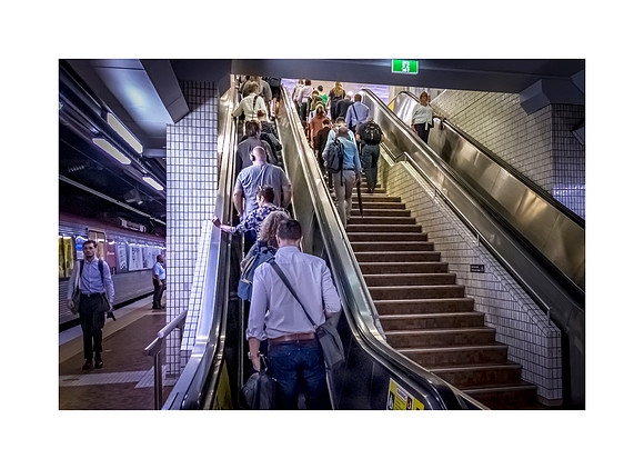 Single File Going Up