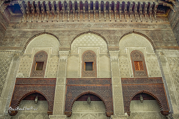 Inside the courtyard, left wall. |OFa1413|