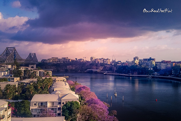 Sunset storm, Story Bridge |OFa1215|